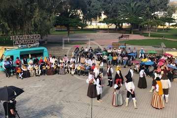 Grabación en la Casa de la Condesa del programa Haciendo amigos con Calero (Foto TA)